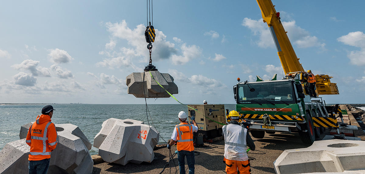 South Pier Ijmuiden, everox living lab, long term material testing
