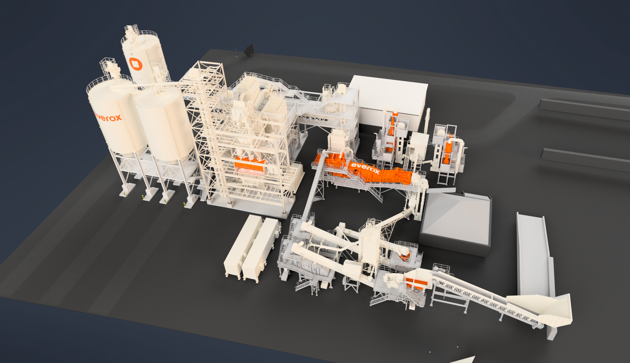 everox industrial process plant, rendering